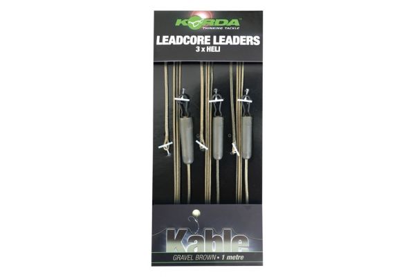 Korda Kable Leadcore Heli Leaders 3 x 1 Metre